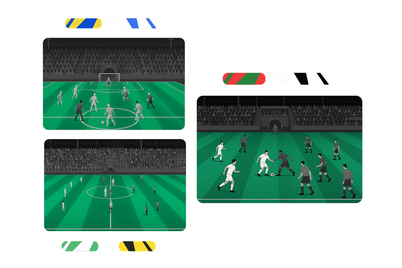 More than one match
at the same time